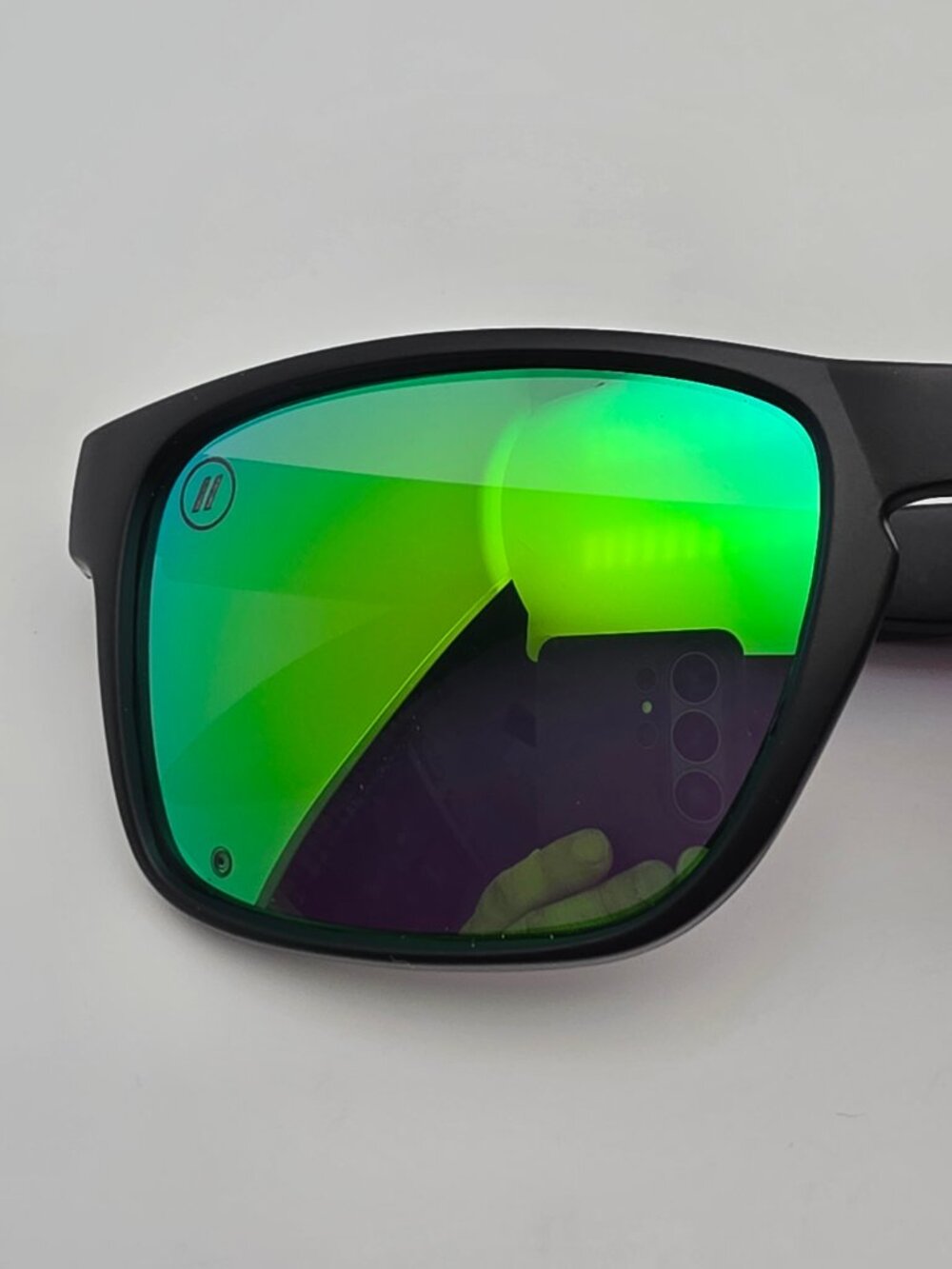 Blenders Canyon Celtic Light Matte Black Frame Polarized Green Mirror Sunglasses - Picture 13 of 13